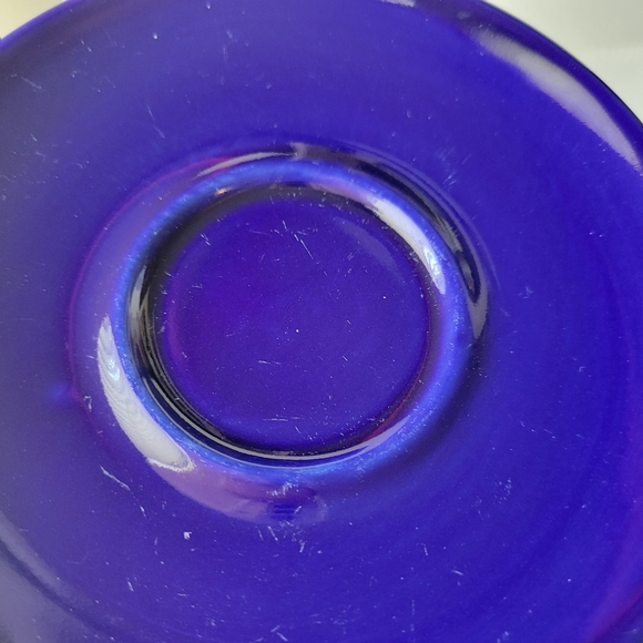 Vintage Hall China Restaurant Ware Blue Demitasse Cup & Saucer (956) ~ Espresso - Picture 11 of 14